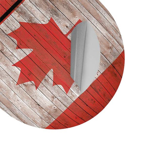 Canadian Flag Dark Wood Google Pixel Buds Skin